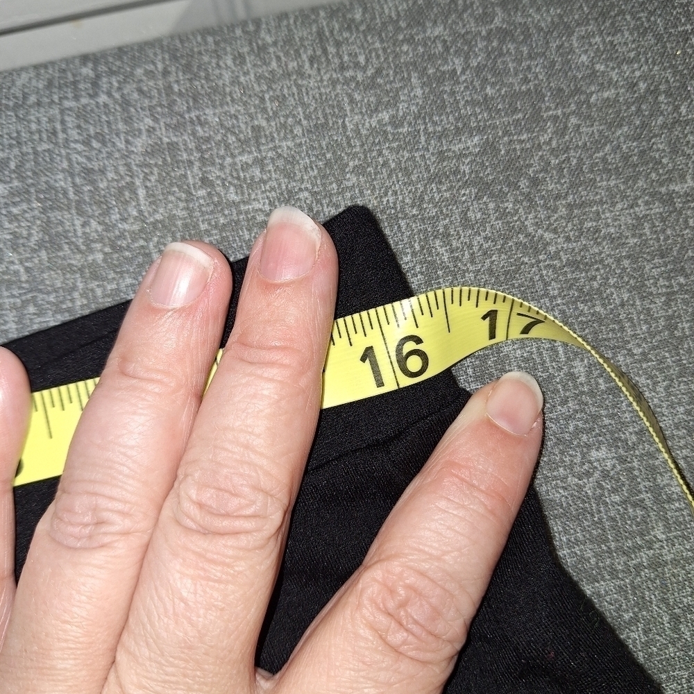 Lark + Grey Black Zipper Pocket Pants Petite Extra Large - Picture 6 of 6